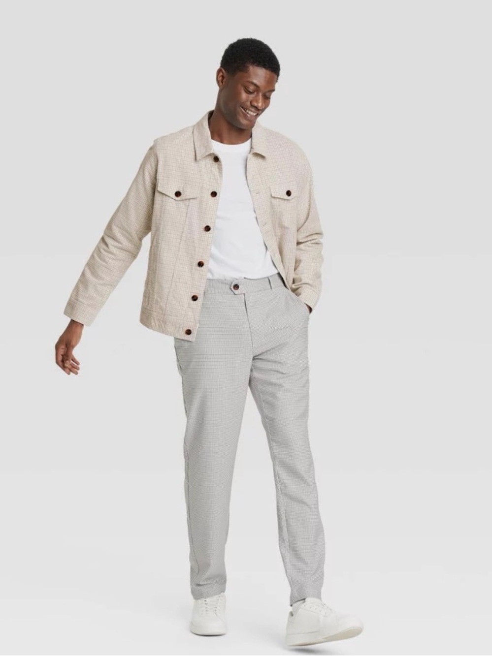 Men's M (Fits like Women’s M) Cream Corduroy Trucker Jacket
